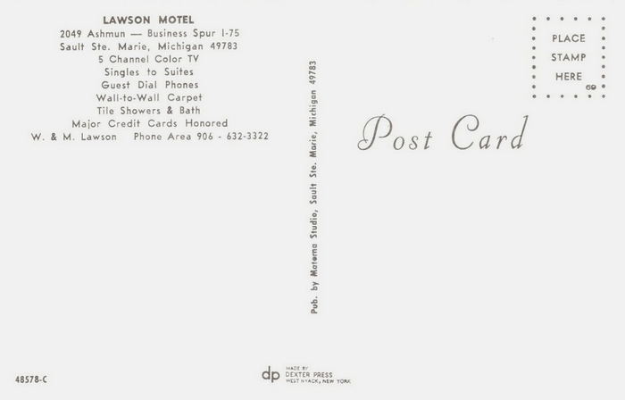 The Guest House (Lawson Motel) - Vintage Postcard (newer photo)